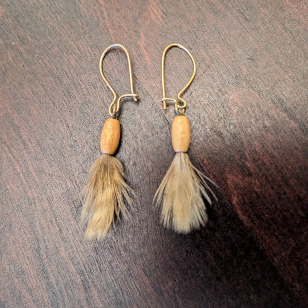 Small Feather Earrings